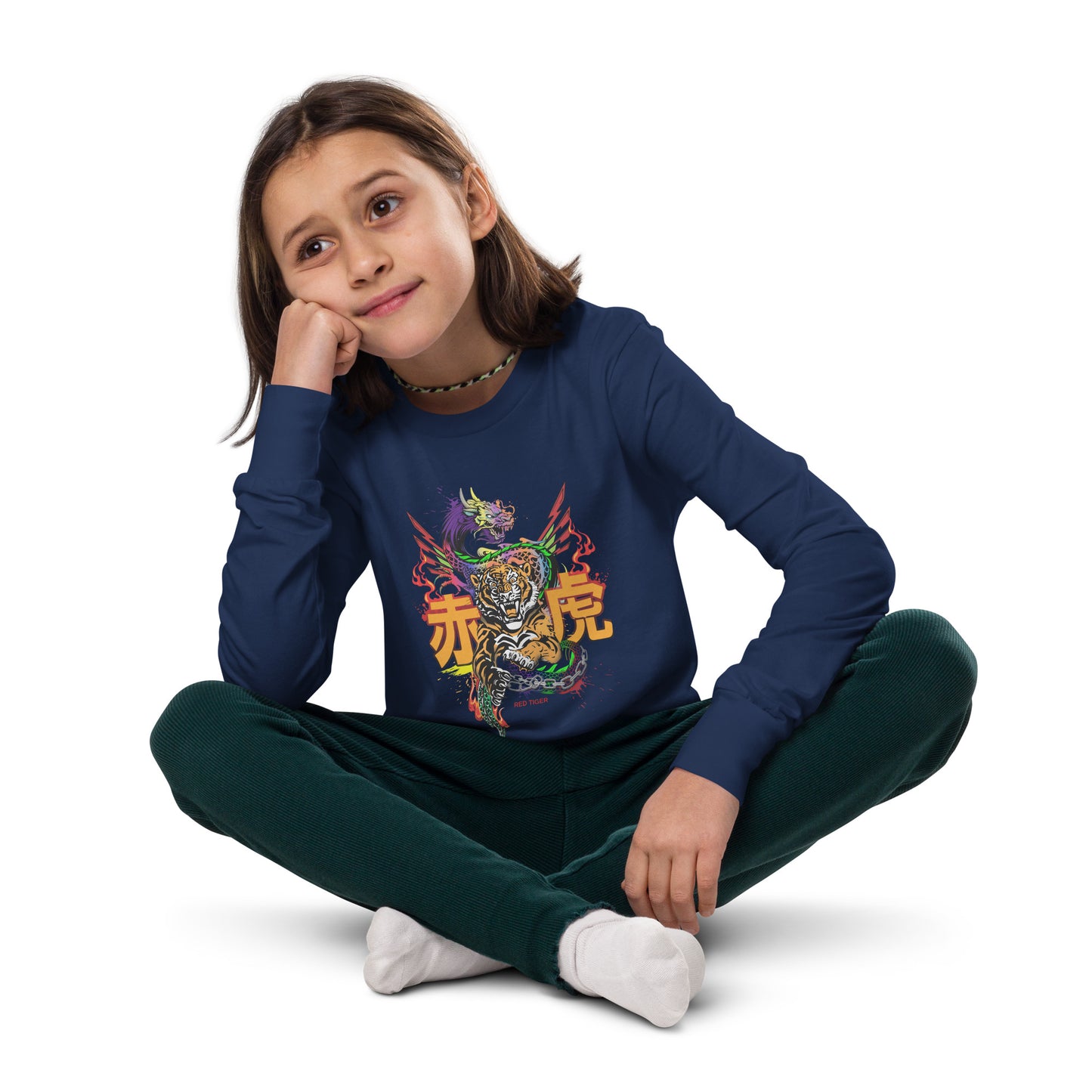 Tiger's Birth Youth Long Sleeve Tee
